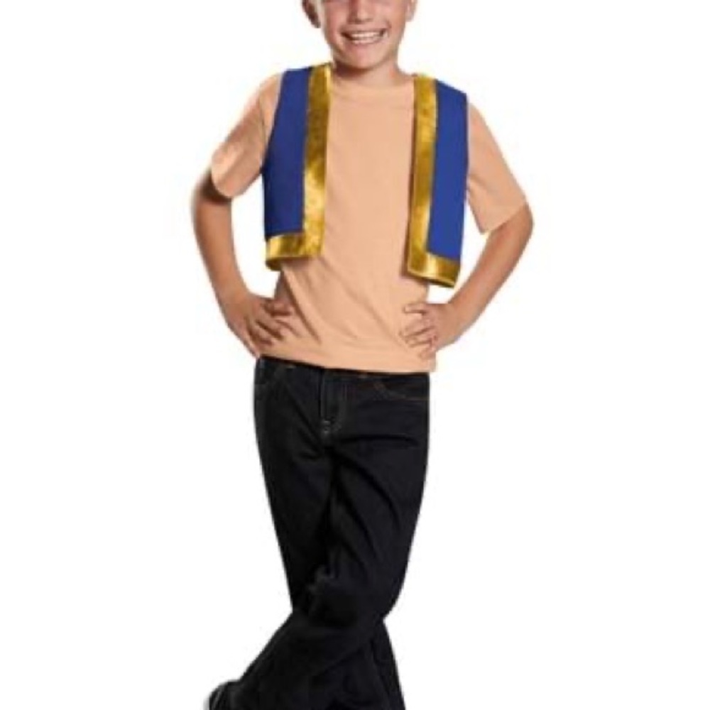Children's Royal Blue and Gold Costume Vest